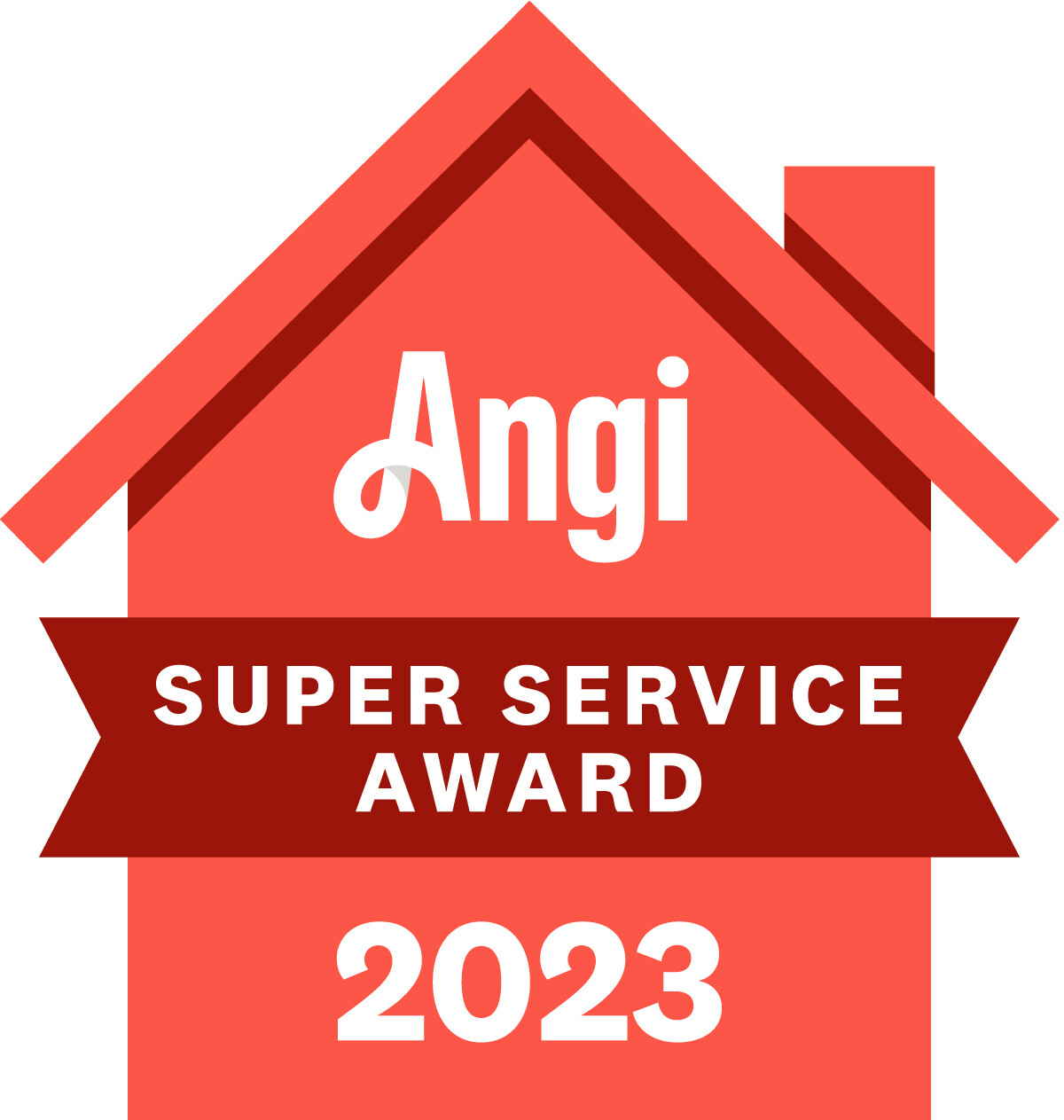 Angi Super Service Award 2023 Logo.