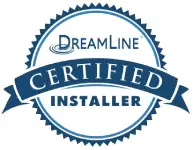 Dreamline Certified Installer badge.