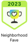 Neighborhood Fave Awards badge 2021