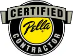 Certified Pella Contractor badge.