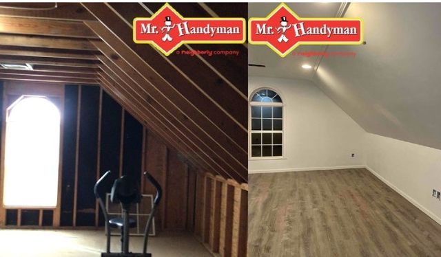 Attic remodeled into a livable space