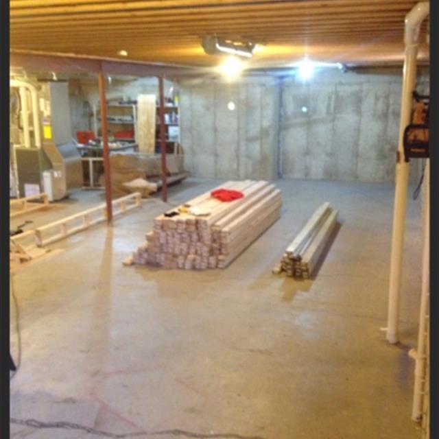 Basement Remodel Before