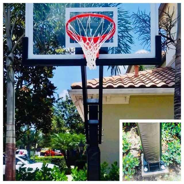 Basketball hoop installation