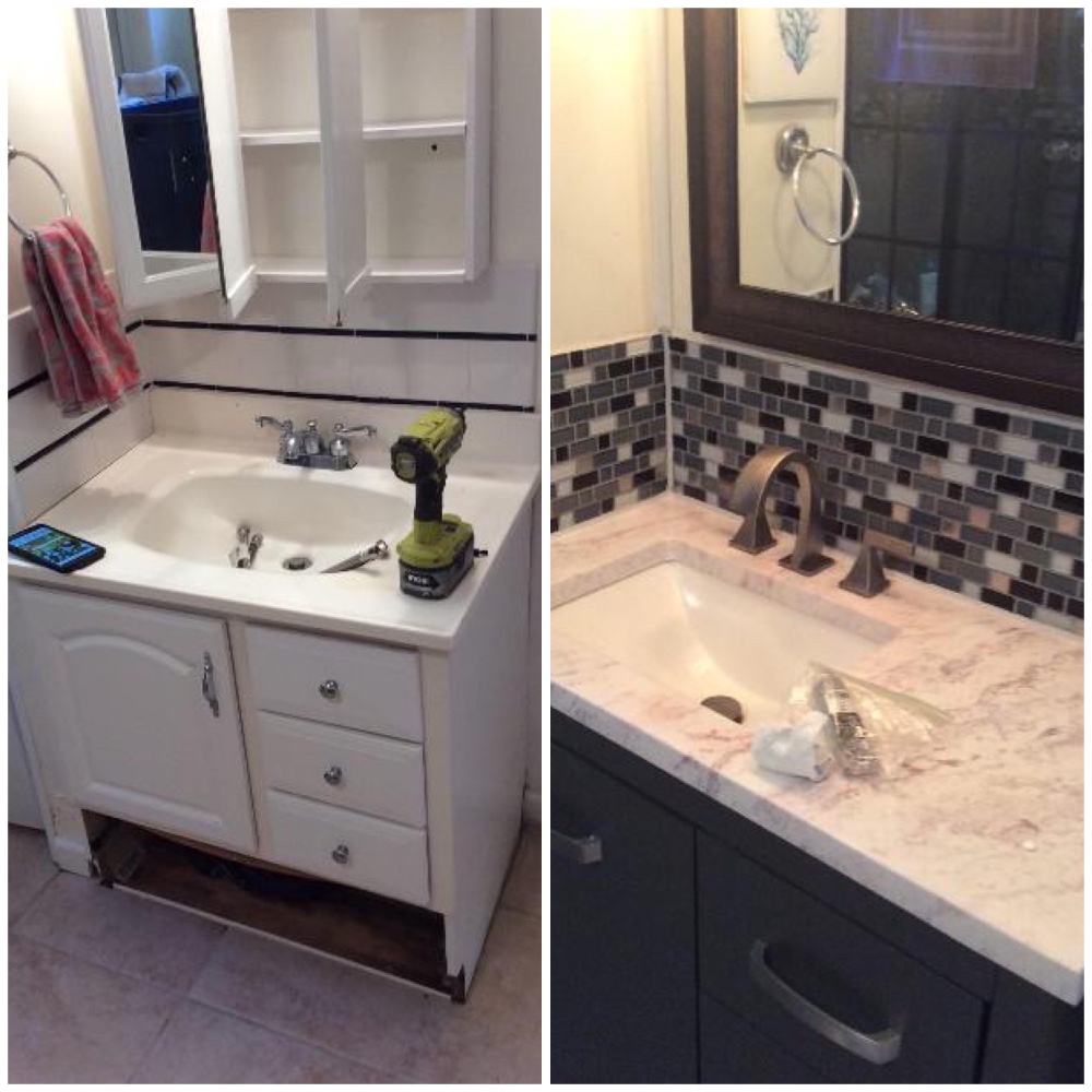 Bathroom refresh in Monroe