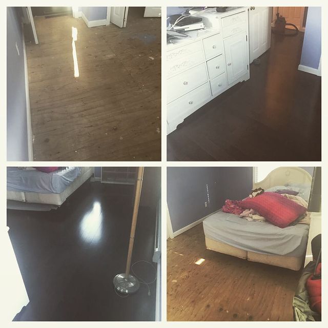 Before and after new floors