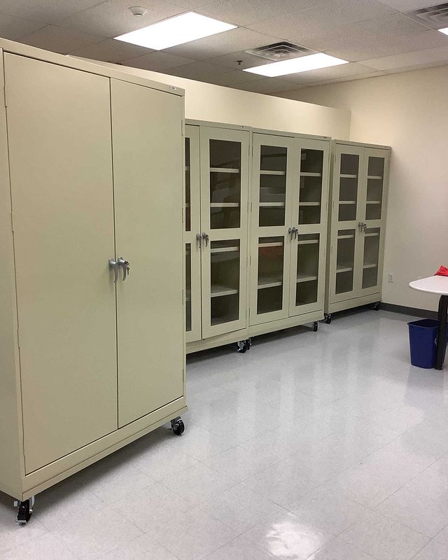 Long Cabinet in commercial building