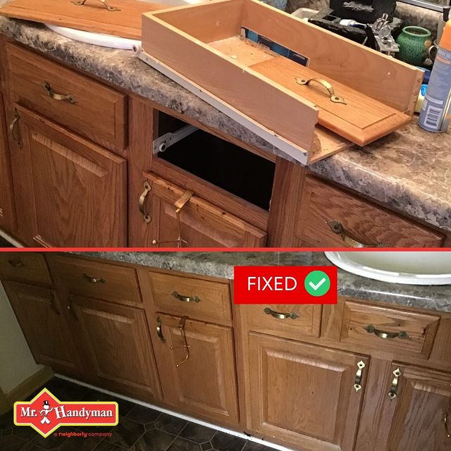 Old cabinet fixed