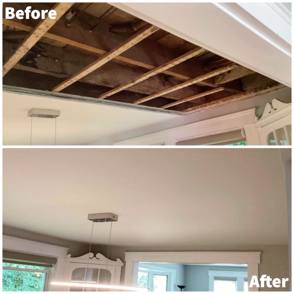 Residential ceiling repair