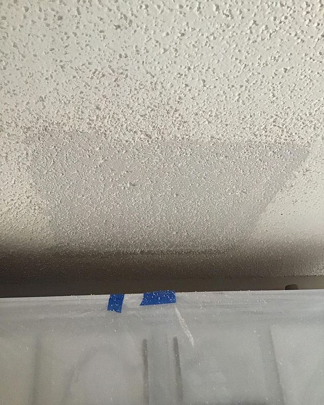 Popcorn ceiling