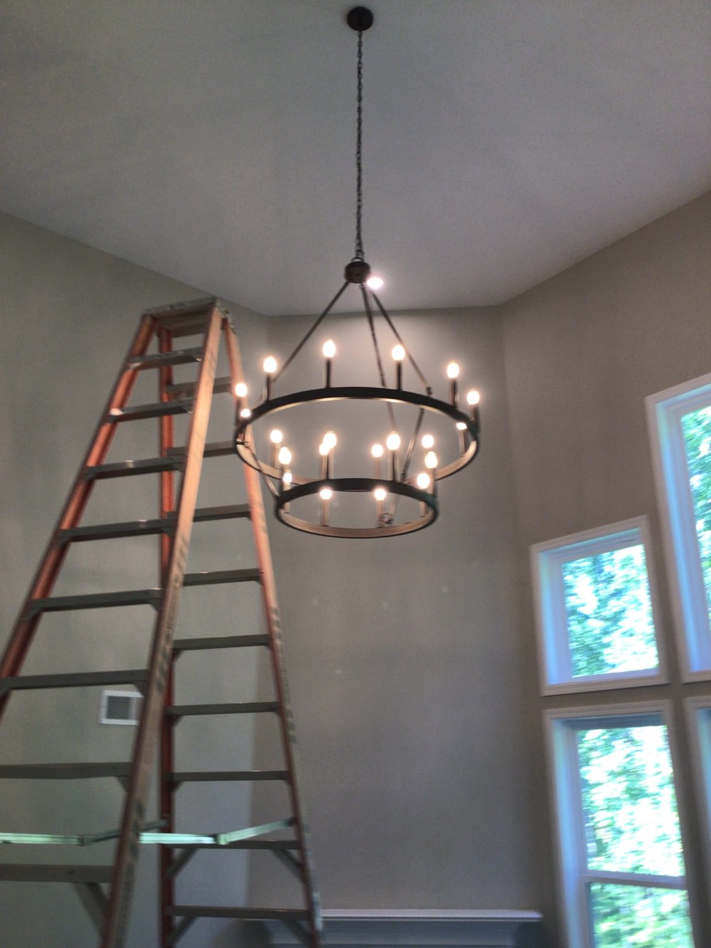Chandelier Installation