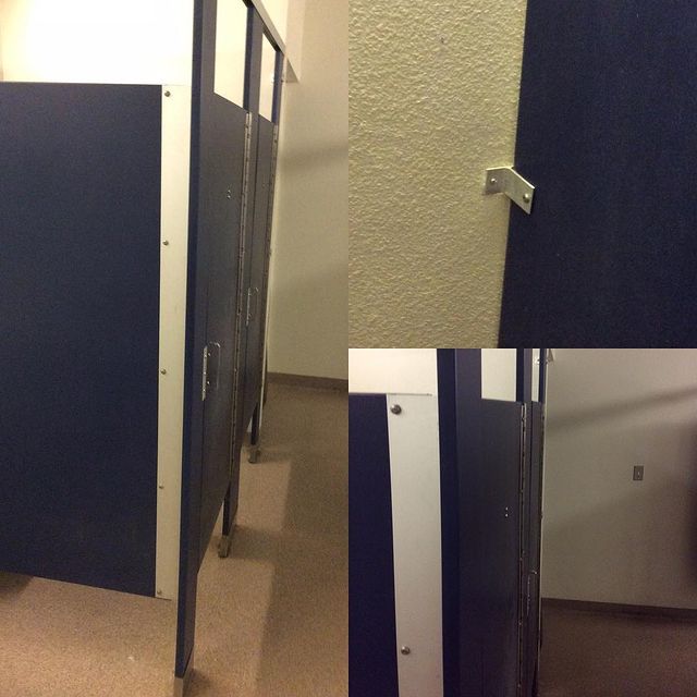 Commercial Bathroom Stall After.