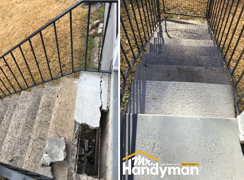 Concrete Step Repair Mr Handyman Atlanta