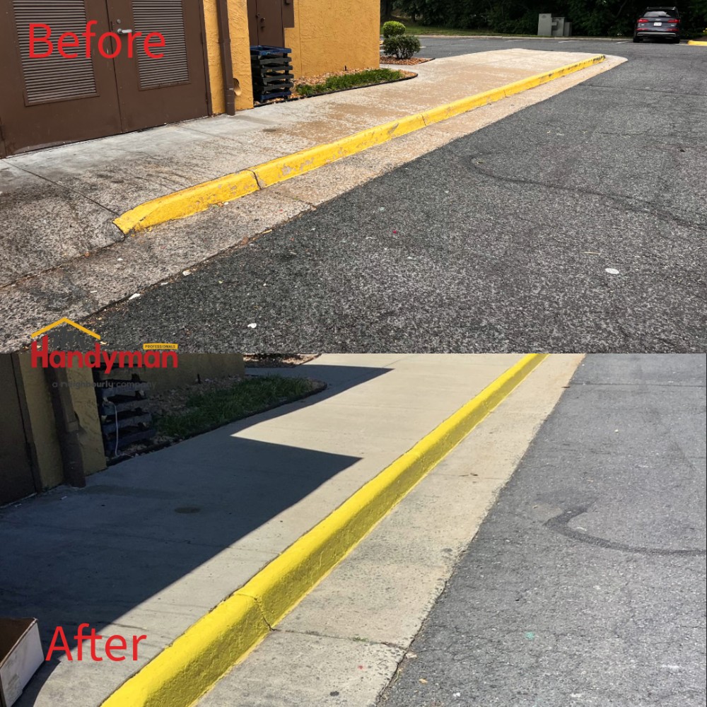 Curb Re-paint Fairfax, VA