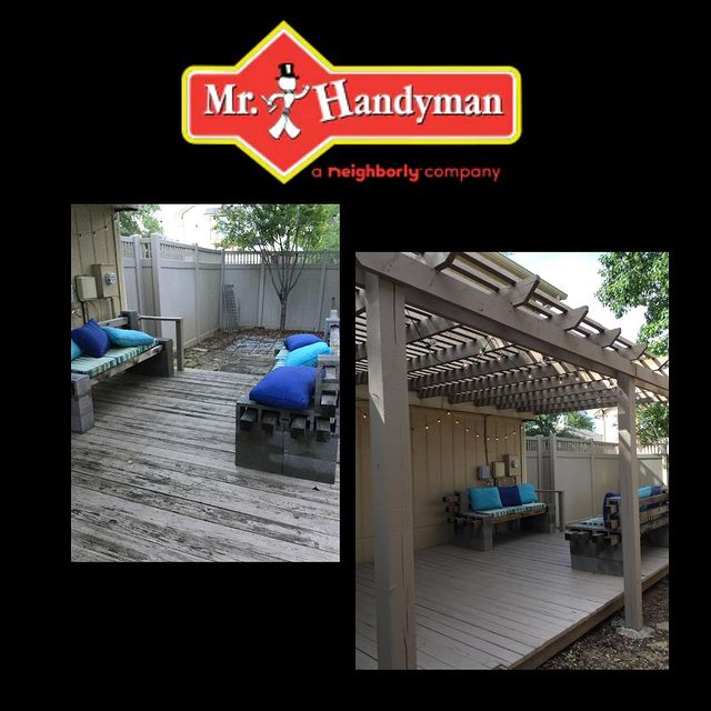 Decking repair and staining