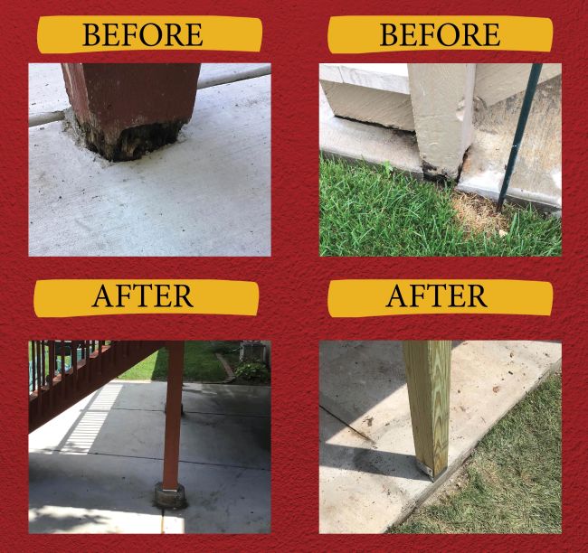 Deck Post Replacement