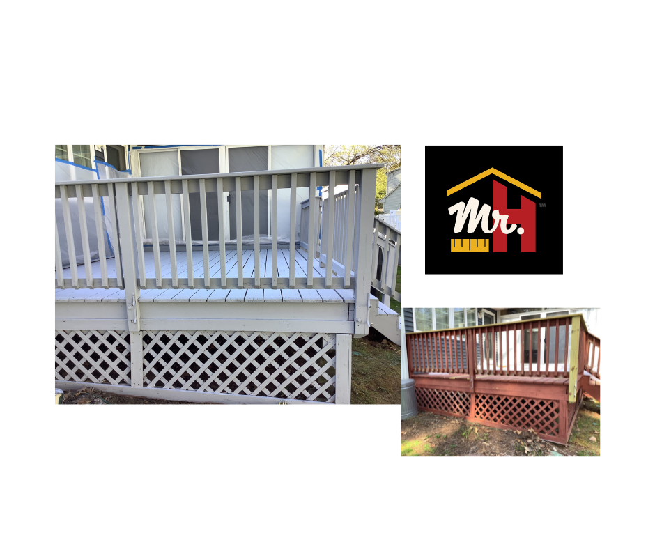 Deck Repair, staining, Simsbury, CT