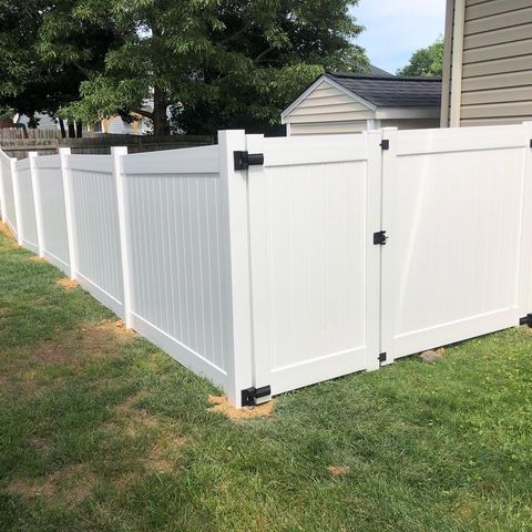 White fence and gate