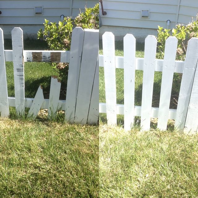 Fencerepair repair of picket fence