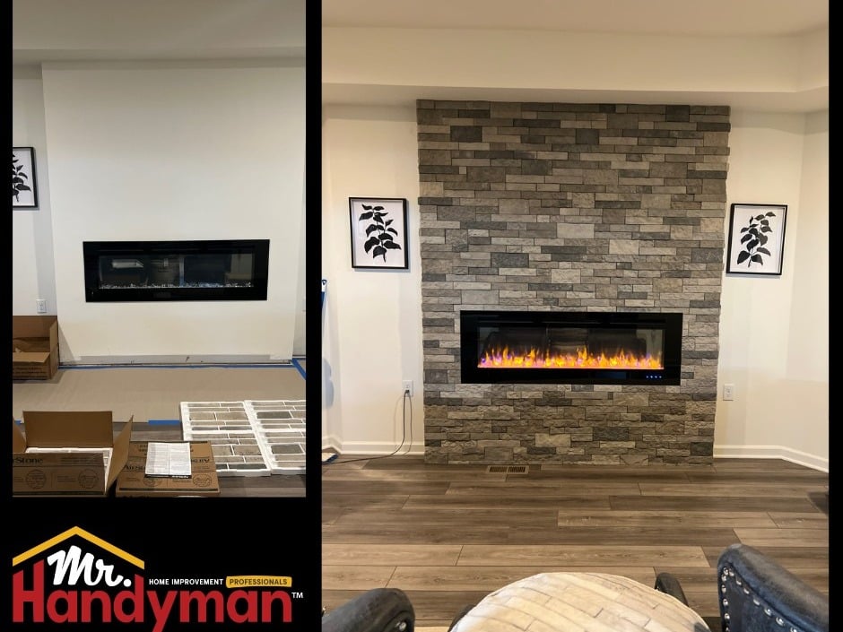 Fireplace Surround Stone Installation