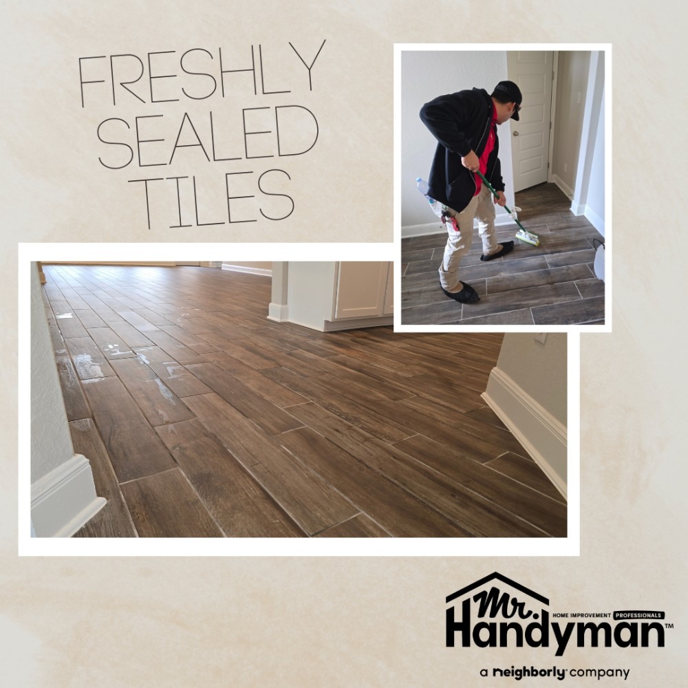Freshly Sealed Tiles