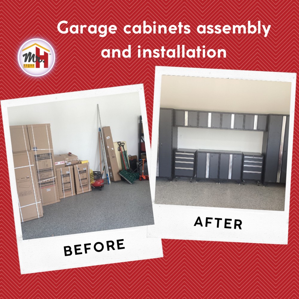 Garage cabinets installation in Bucyrus