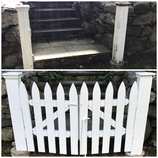 Wood gate repair