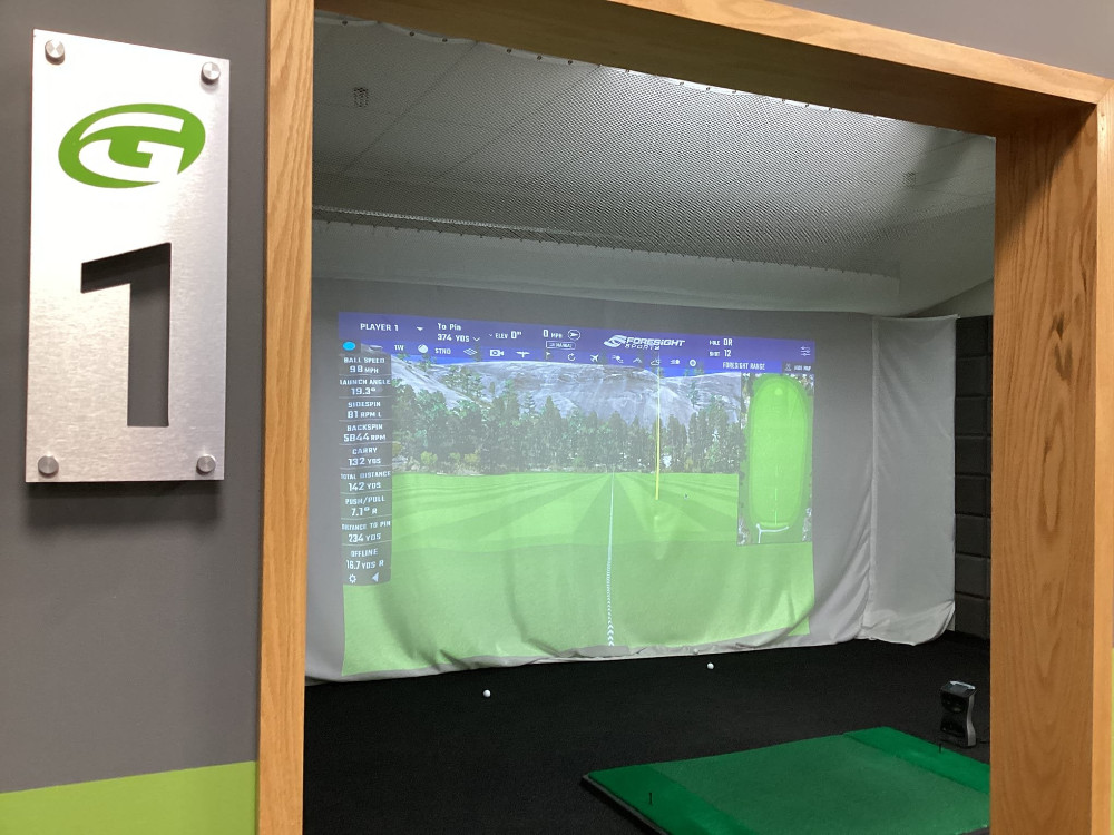 Gold simulator projector