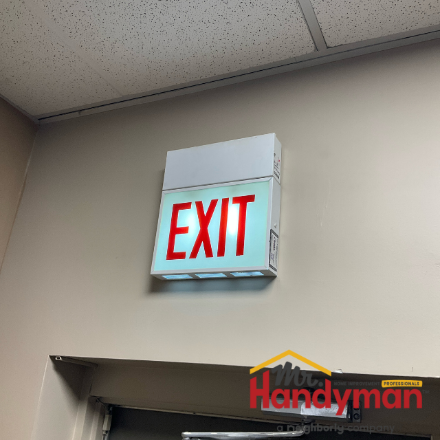 Install Exit Sign