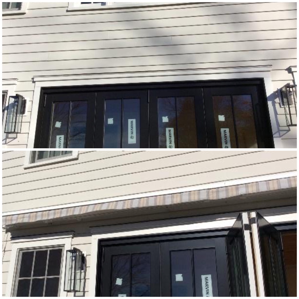 Install sun setter awning in Darien