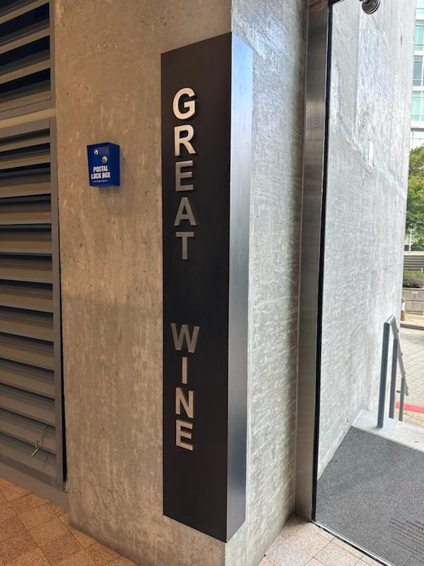Installed business sign