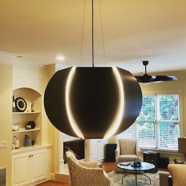 Installed modern light fixture