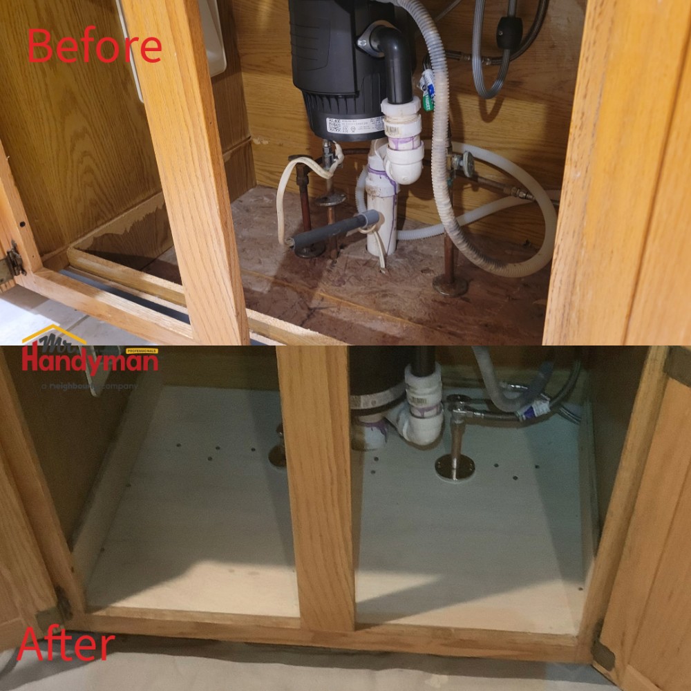 Kitchen Cabinet Bottom Replacement Aldie, VA