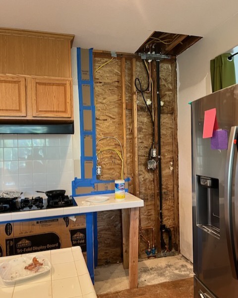 Kitchen remodel and drywall.