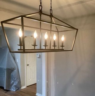 Brass light fixture