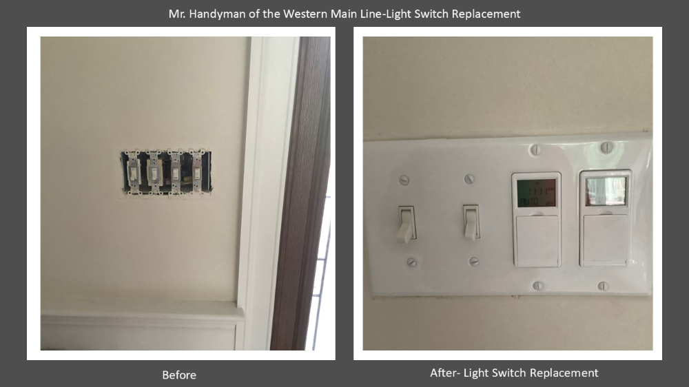 Light Switch Replacement Newtown Square, Pa  Delaware County