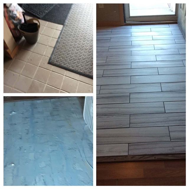 NEW entryway floor!