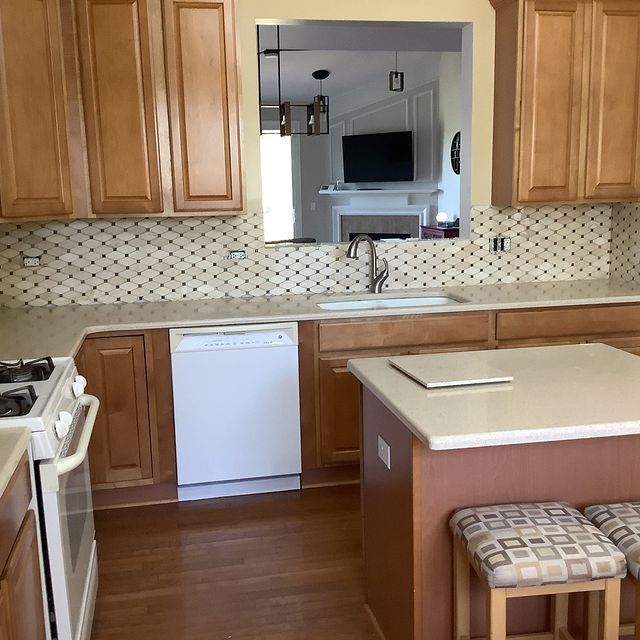 New Backsplash installed in Orland Park.