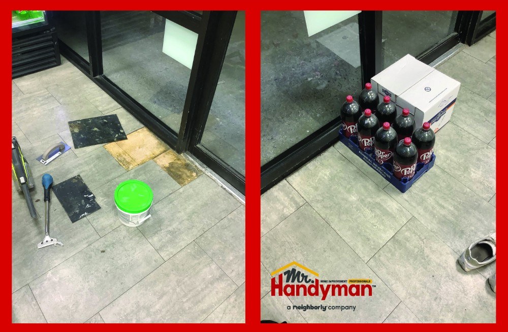new floor tiles