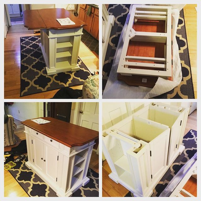 Installed kitchen island