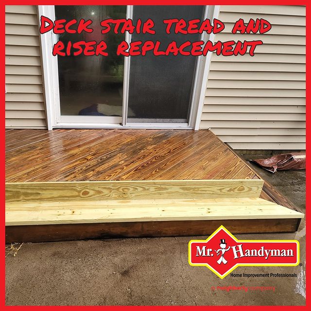 power washed deck