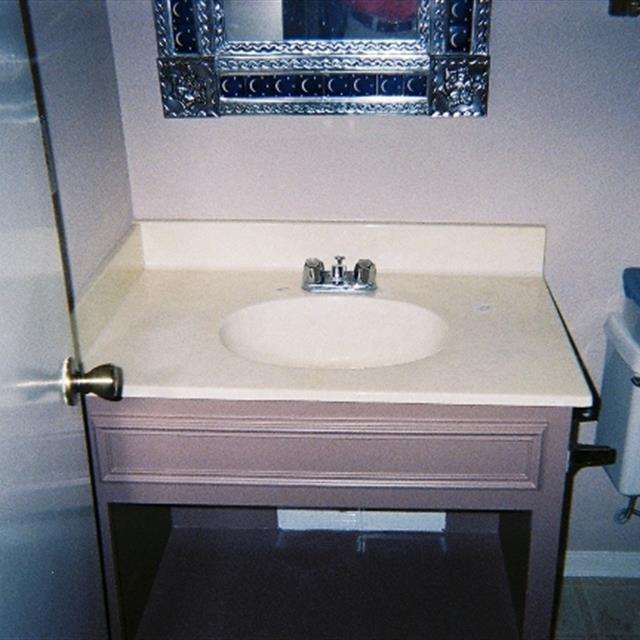 Old bathroom vanity