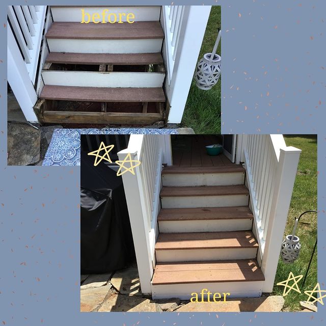 Outdoor stairs and decking Maintenace