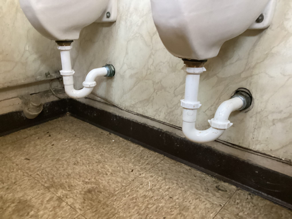 P-Trap Installation Commercial Urinal