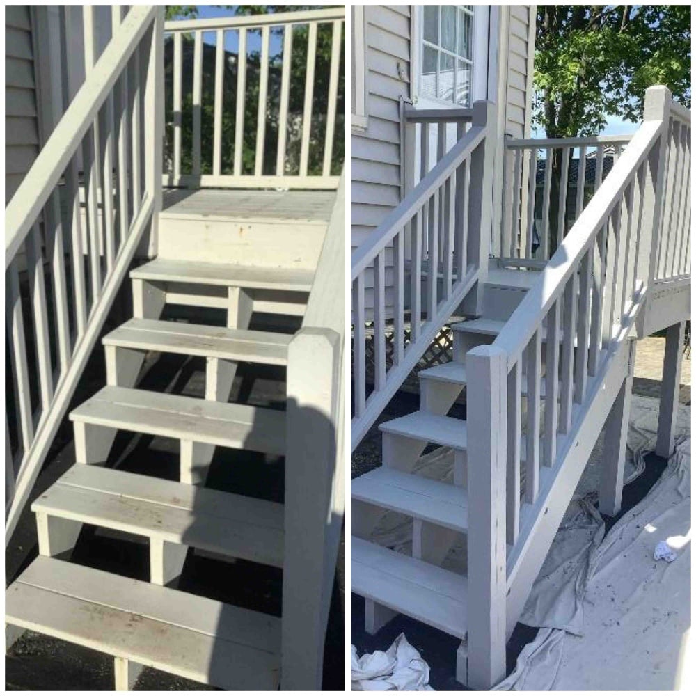 Paint stairs in Milford