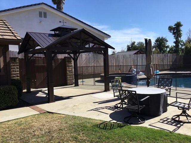 Pool side gazebo Install in La Mesa