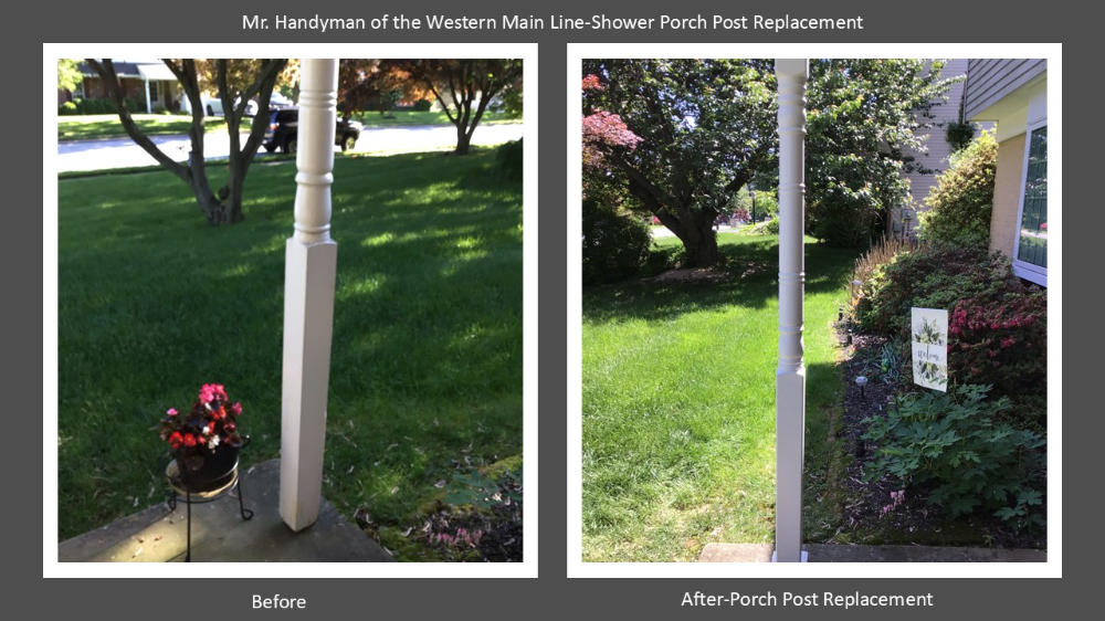Porch Post Replacement Avondale, Pa Chester County