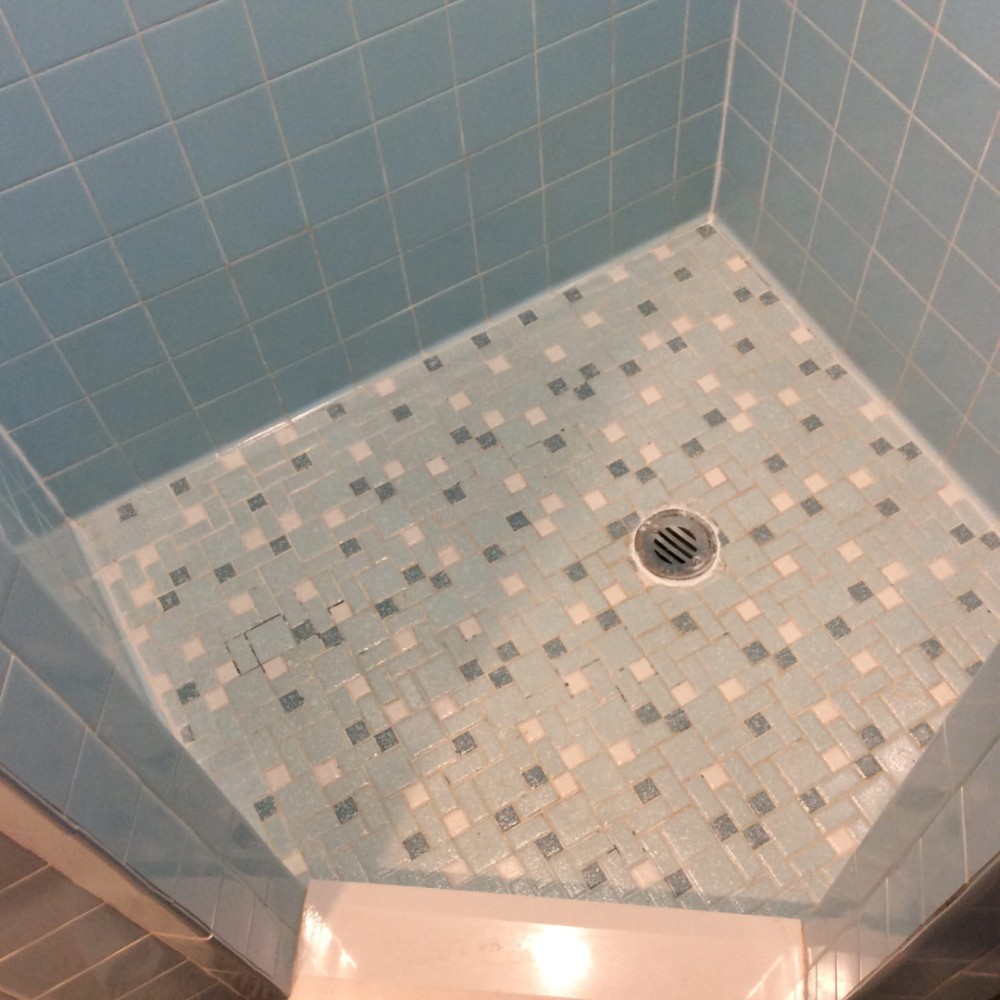 Re-grouted Shower Tile & Re-caulked