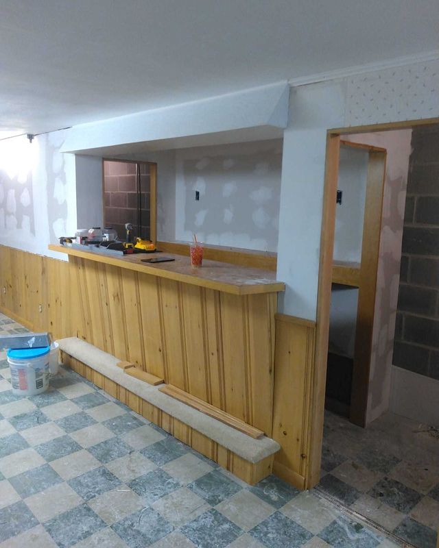 Reconstructing a basement after a complete waterproofing job by someone else!