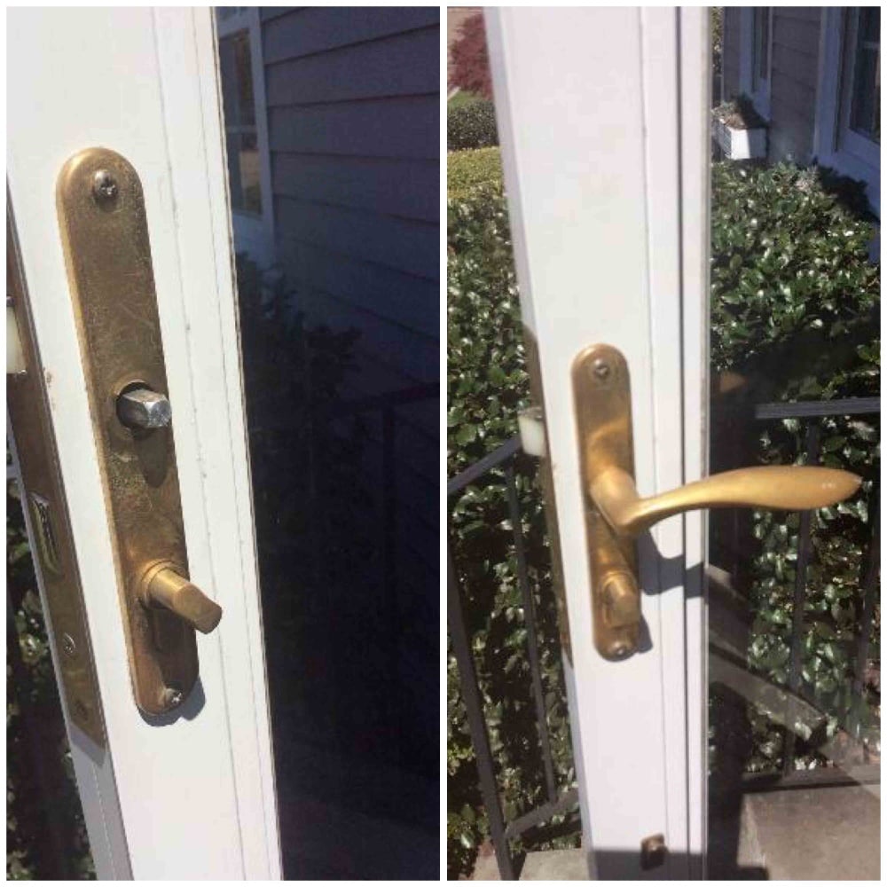 Repair storm door handle in Fairfield