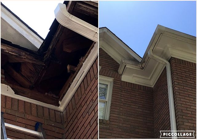 Repaired severely damaged soffit and fascia mr handyman birmingham
